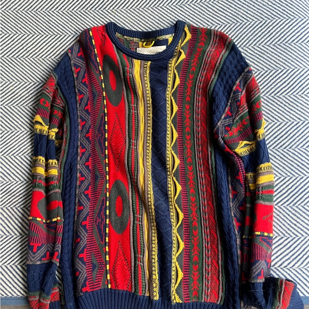 Urban Outfitters Colorful Patterned Crewneck Sweater
